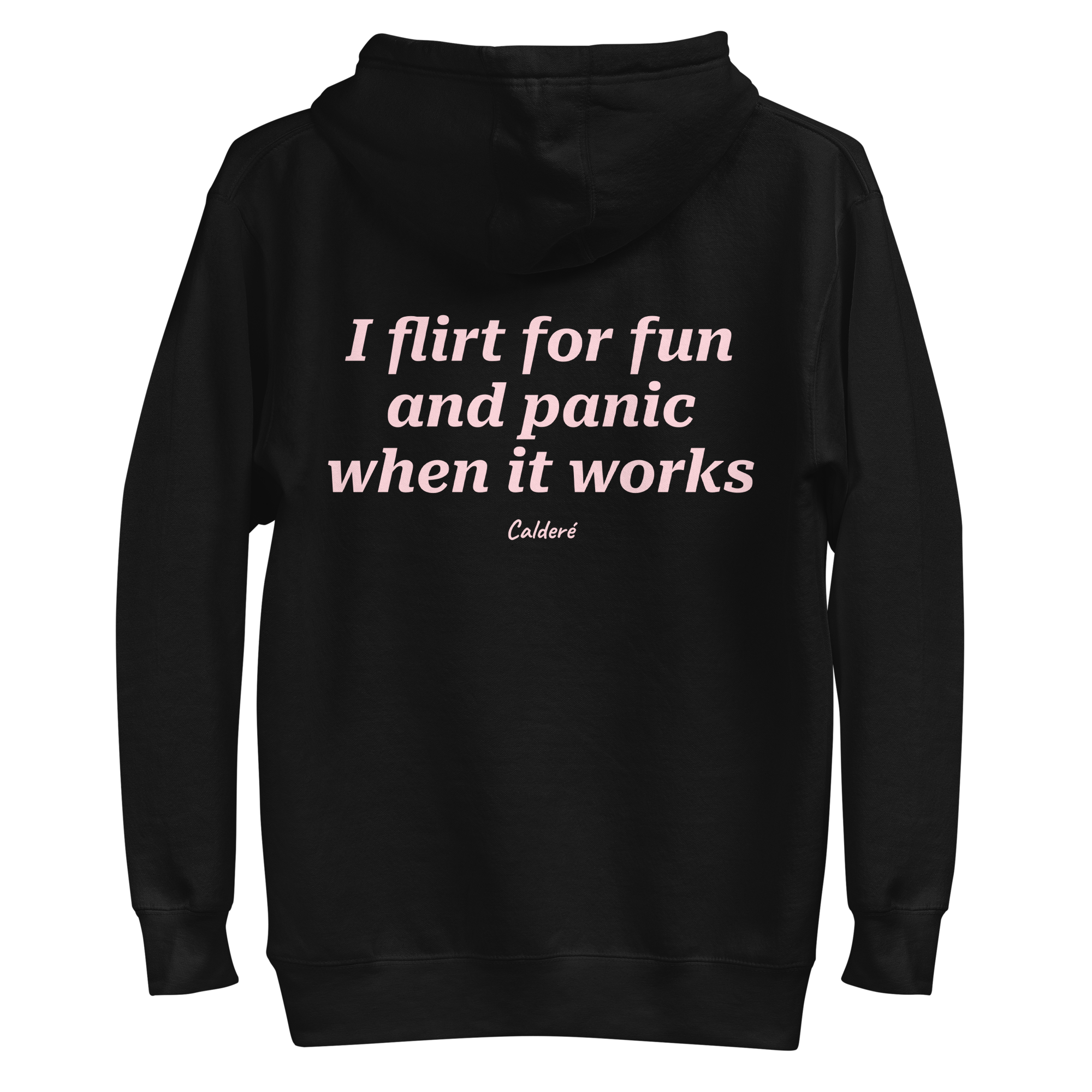 I FLIRT FOR FUN AND PANIC WHEN IT WORKS HOODIE